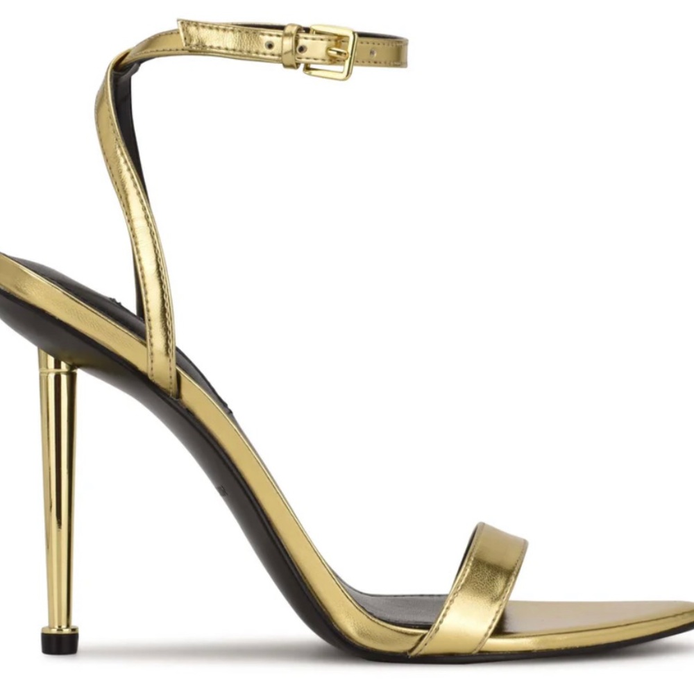Gold Reina Heels